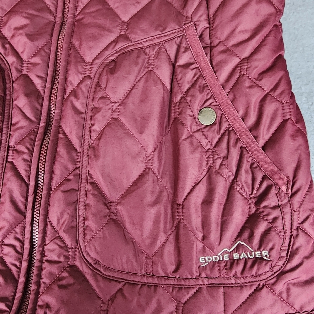 Eddie Bauer Women's Quilted Jacket In Purple/Egg Plant Size Small - Picture 2 of 12
